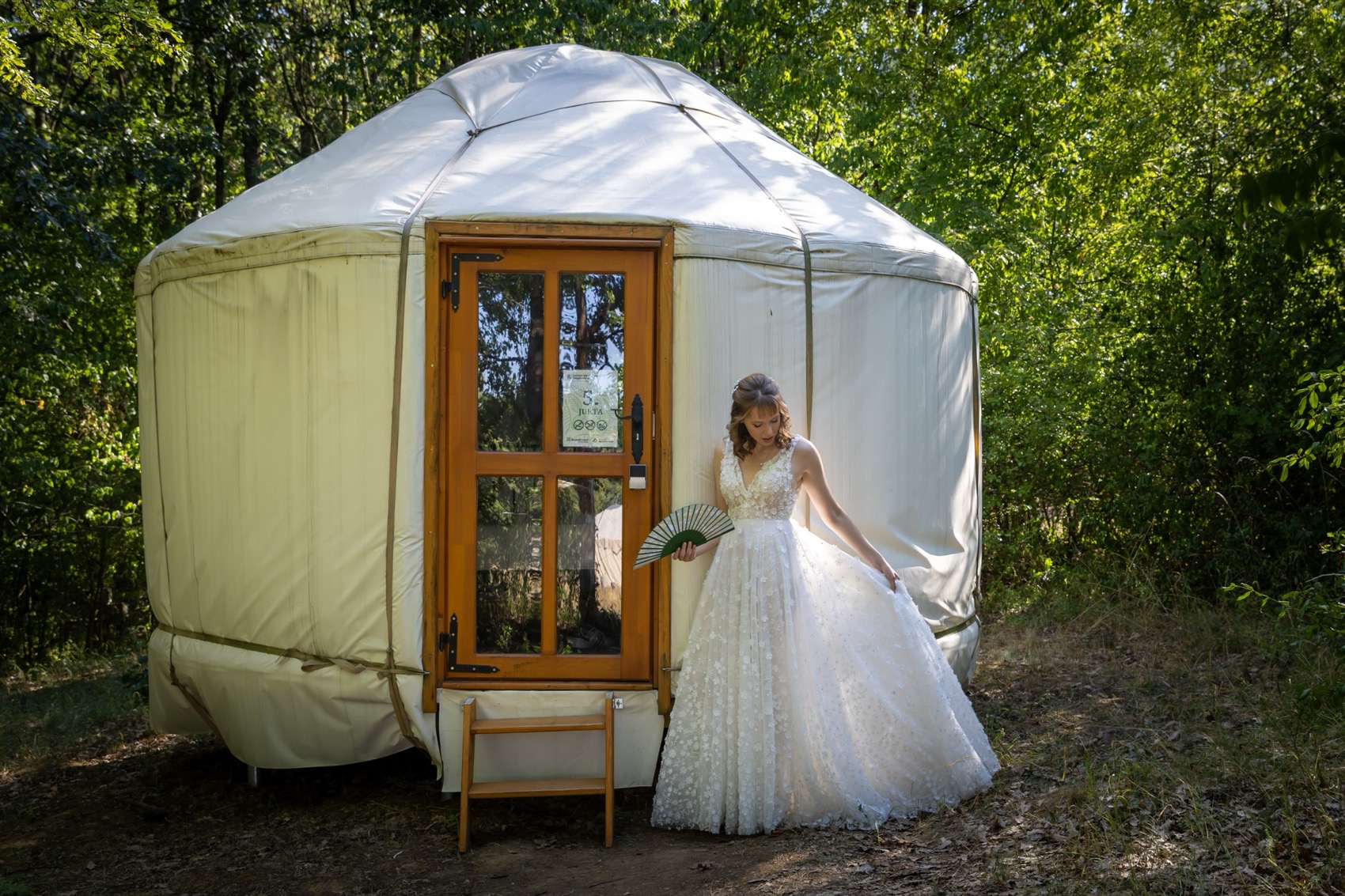 Rigtig brud Berta i Couture-Stuen brudekjole