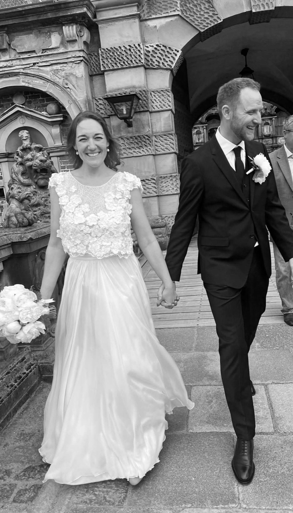 Rigtig brud Caroline i Couture-Stuen brudekjole