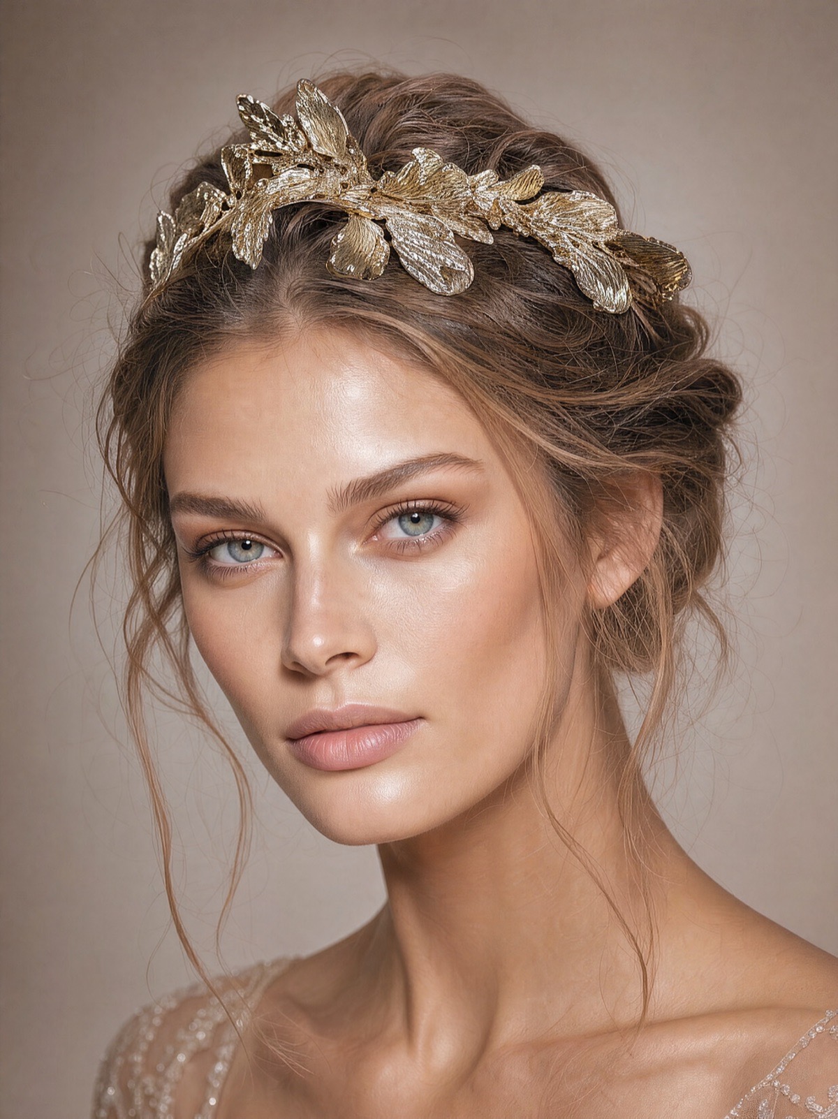 Sophy brudehovedpynt, forside, Couture-Stuen