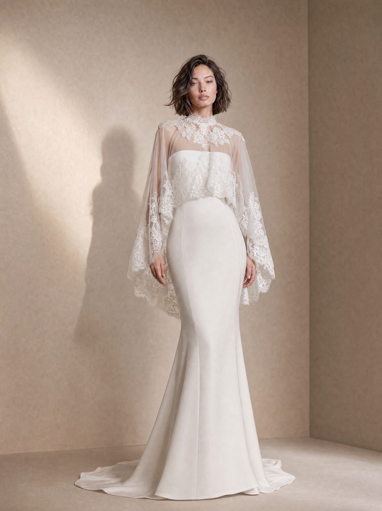 Frya brude-cape, Couture-Stuen